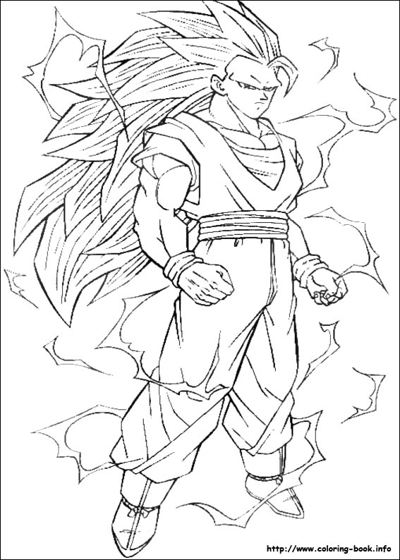 Dragon Ball Z coloring picture